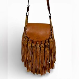 Chloé Hudson Bag Crossbody Fringe EUC
